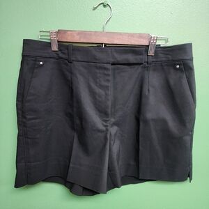 White House Black Market Black Tailored Shorts | Size 12 | 5” Inseam